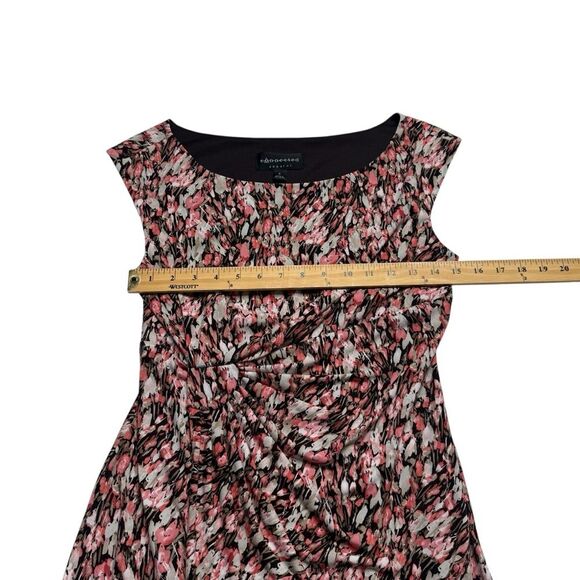 Connected Apparel Sleeveless Ruched Stretch Dress Sz 8 - Picture 7 of 12